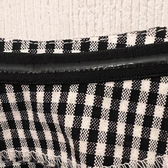 Gingham strapless romper - Picture 3 of 5